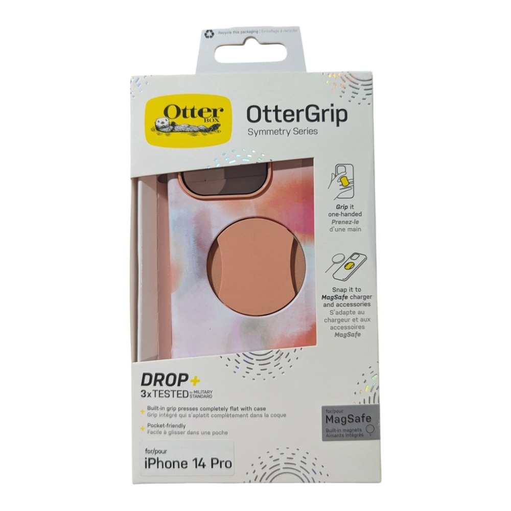 H3. OtterBox OtterGrip SYMMETRY SERIES Case for Apple iPhone 14 Pro - Peach